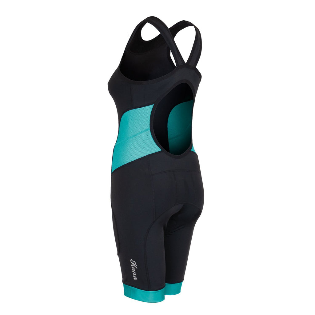 Kona Women's Triathlon Race Suit - Speedsuit Skinsuit Trisuit Sleeveless - One-piece vest and short combo with body-mapped ventilation - Urban Cycling Apparel