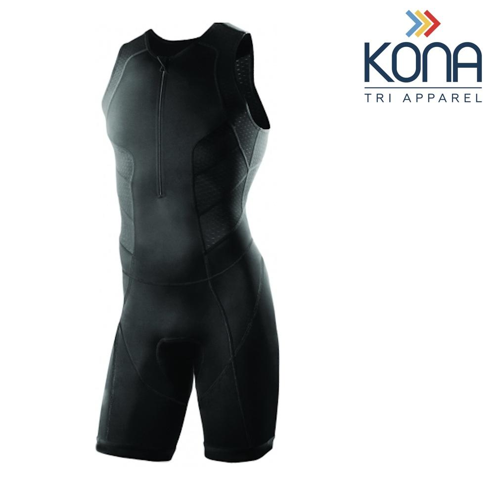 Men’s Triathlon Race Suit - Black, From Kona Triathlon Apparel - Urban Cycling Apparel