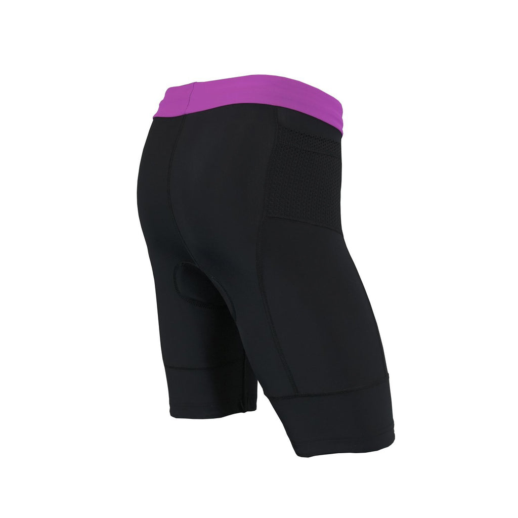 Women's Triathlon Shorts with 2 rear pockets for energy gel - Urban Cycling Apparel